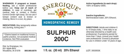 Enrg0884 Sulphur 200c 9 27 21